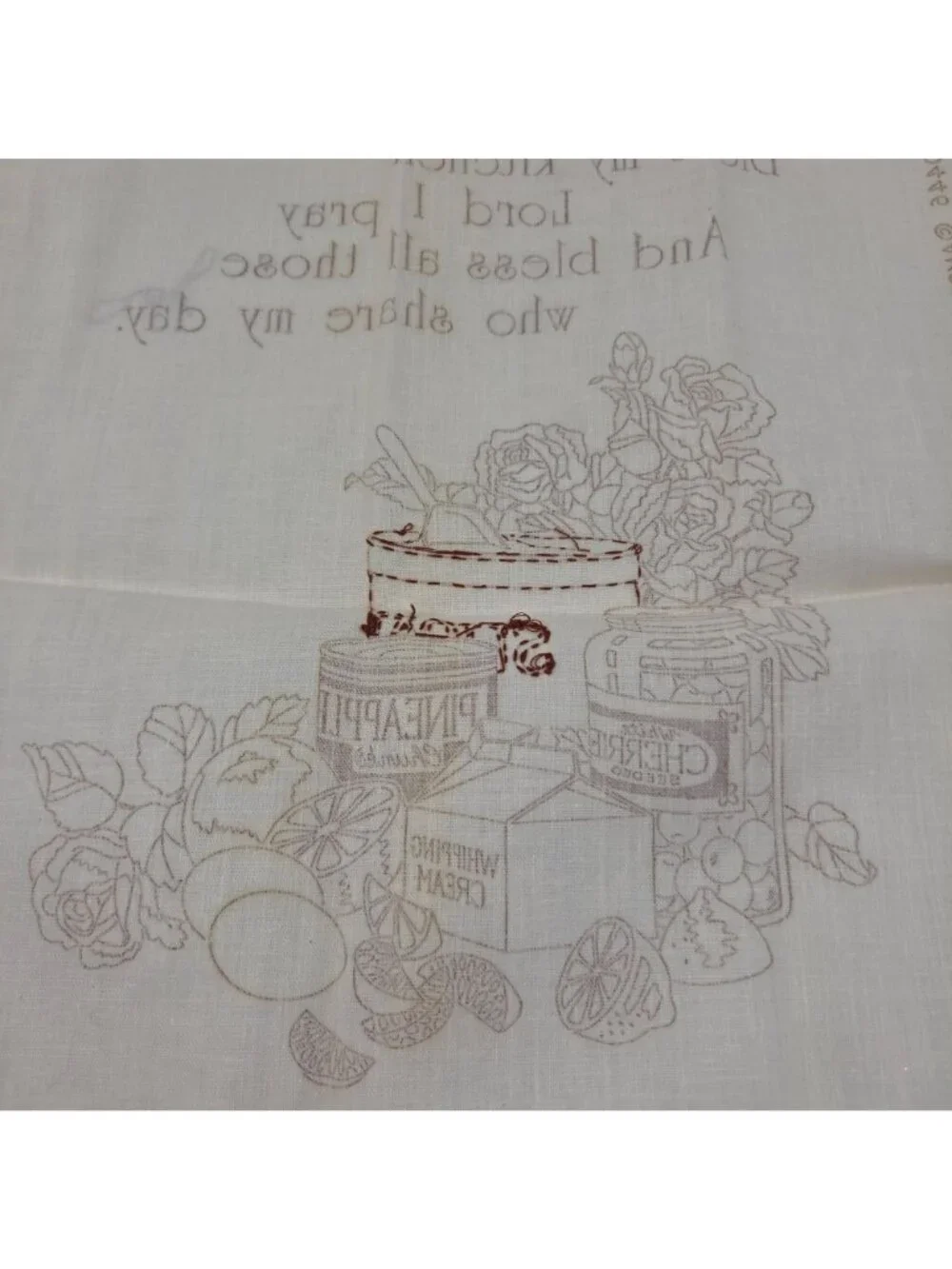 Paragon Craft Gallery DIY Crewel Stitchery Kit Bless My Kitchen 8048 USA 1980